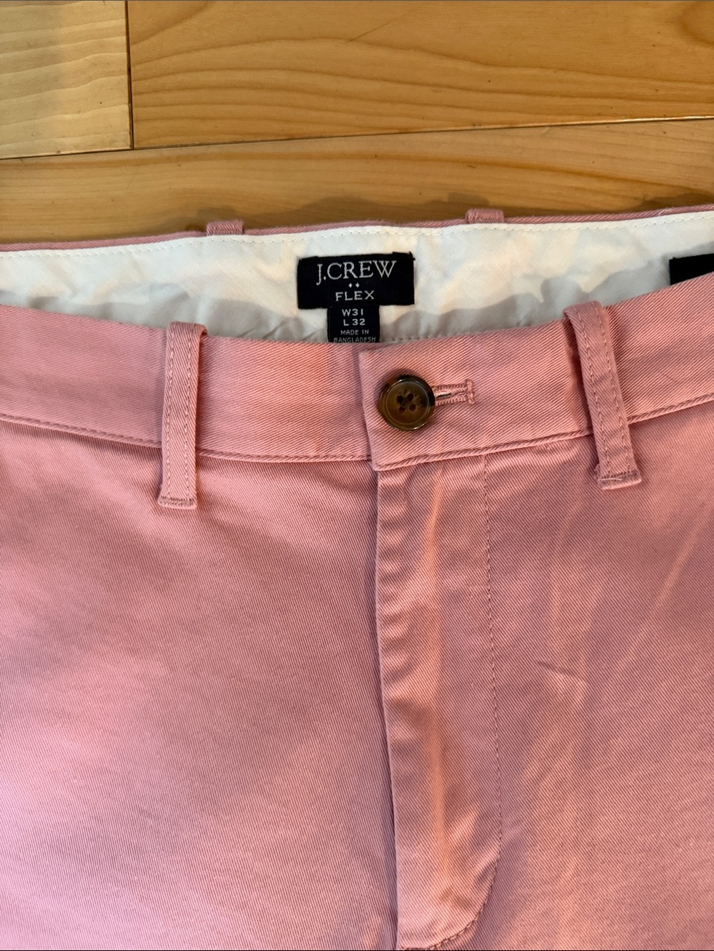 Men’s J. Crew Slim Pink Chino Pants 31/32 - Picture 2 of 6